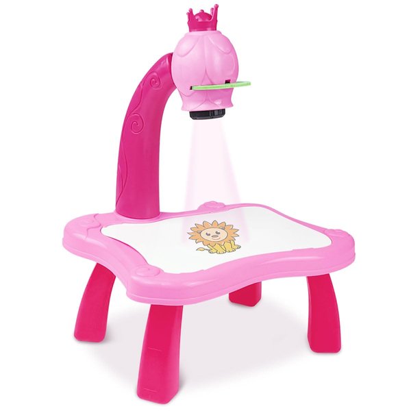 BAKAM Drawing Projector Table for Kids, Trace and Paint Drawing Board with Light & Music, Smart Projector Sketcher Desk, Preschool Learning Kids Toys for Ages 5-7, 4 Year Old Girl Birthday Gifts