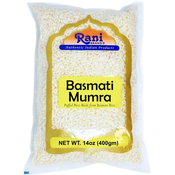 Rani Basmati Mumra (Puffed Rice) 14oz (400g) ~ All Natural | No Color | Gluten Friendly | Vegan | NON-GMO | No Salt or fillers | Indian Origin