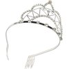 ViciBeads Elegant Bridal Wedding Rhinestone Tiara Crown with Combs