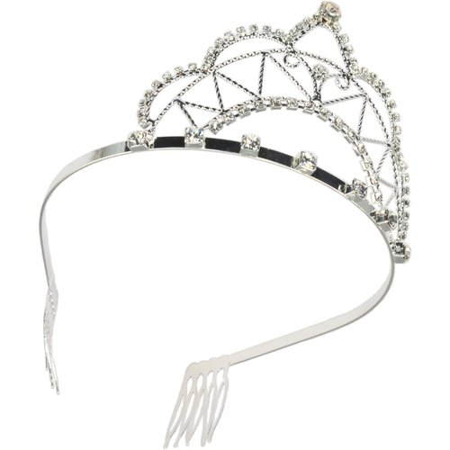 ViciBeads Elegant Bridal Wedding Rhinestone Tiara Crown with Combs