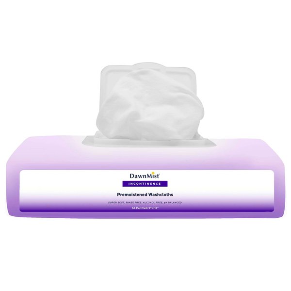 Dawn Mist Personal Wipe Soft Pack Aloe/Lanolin Fresh Scent, AW4750 - Pack of 64