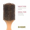 Kent OG2 Beechwood Brush for Hair, Beard, Facial Grooming and Exfoliation - Natural Boar Bristle Brush for Men's Skin Care
