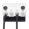 Gloaso Copper BusBar 12V 600A 4X 3/8" Posts Terminal for LiFePO4 Battery High Voltage and Current, Bus Bar Power Distribution Block 48V DC for Automotive, Marine, RVs, Solar Electrical System, Black
