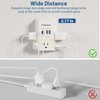 Electrical Outlet Extender with USB Ports(2C2A), Snug Wall Outlet with Night Light, Surge Protector, Wall Plug Adapter for Multiple Devices, Wall Socket Expander