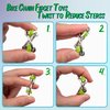 Sensory Fidget Toy 10 Set Roller Bike Chain Fidget Spinner and Marble Fidget Stress Pea Pod Stress Relief Tools, Spiky Sensory Finger Rings for Kids and Adults with Attention Disorder