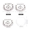 Funny New Parent Decision Coin, New Parents Gift for Couples New Mom and Dad Gifts First Time Fun Baby Pocket Hug Token Double-Sided Flip Coin for Women Men Decision Making Pregnancy (1pc)