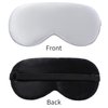 2-Pack 100% Real Natural Silk Eye Mask, Silk Sleeping Mask, Shade Puffy Eye Gift with Adjustable Straps, Sleep Eye Mask, SHJINJU Eye Mask Shade (Black and Light Grey)