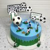 Soccer Cake Topper,14pcs Soccer Players Toys Football Cake Topper Decorations Soccer Ball Soccer Player Cake Decorations For Soccer Party Theme DecorationsMen Boy Birthday Cupcake Topper…