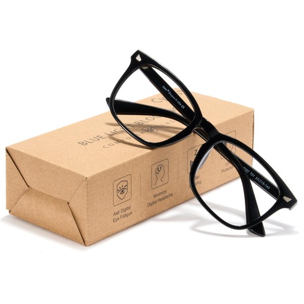 Cyxus Blue Light Blocking Computer Glasses Square Classic Retro Clear Lens Eyeglasses Frame for Women and Men