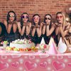 3 Pack 2000s Tablecloth Decoration Cholo Party Table Cover 90s Table Covers Heart Early Plastic Disposable Rectangle Table Decoration for Birthday Party Supplies, 54 x 108 Inches(Pink)
