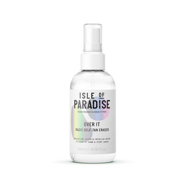 Isle of Paradise Over It Magic Self Tan Eraser - Exfoliating Glycolic Micellar Water, Vegan and Cruelty Free, 6.76 Fl Oz