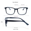 LifeArt Blue Light Blocking Glasses, Anti Eyestrain, Computer Reading Glasses, Gaming Glasses, TV Glasses for Women Men, Anti Glare (Navy, 3.00 Magnification)