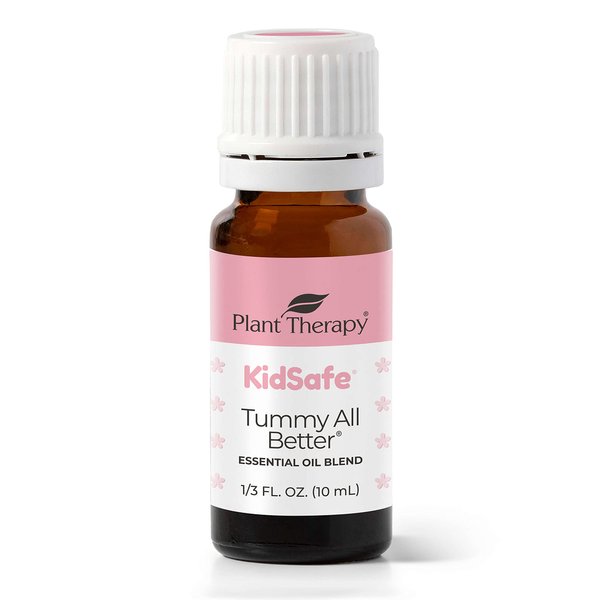 Plant Therapy KidSafe Tummy All Better Essential Oil Blend 10 mL (1/3 oz) 100% Pure, Undiluted, Therapeutic Grade