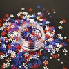 3 Boxes 4th of July Stars Nail Art Glitter, 3D Holographic Independence Day Nail Sequins for Nail Art Red Blue Sliver Stars Nail Accessories for Women Girl Nail Art Decoration