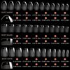 krofaue 3 Styles Short Nail Tips Kit - 720PCS Gel X Nail Tips Half Matte Coffin Nails Almond Nails Square Fake Nails Full Cover Press on Nails Extension for Soft Gel Nail Tips Set Art DIY Home - Gifts