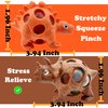 ZTATU Dinosaur Squishy Fidget Toys, Stress Balls for Adults (3PCS) Fidget Toy Squishy Stress Ball, Party Favors Dinosaur Toys Squeeze Fidget Ball, Stress Relief Toy Easter Basket Stuffers
