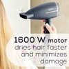 Beurer HC25 Ionic Hair Dryer for Travel with Voltage Switch 1600W Anti Frizz Blow Dryer, Foldable Handle, Lightweight Styler, Nozzle Attachment, Storage Bag, Black and Rose Gold