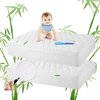 Safe and Sound 2 Pack Bamboo Viscose Crib Mattress Protector, Waterproof Quilted Crib Mattress Pads, Soft Breathable Bamboo Viscose Rayon Baby Mattress Cover (28x52 Inches, Bamboo Viscose)