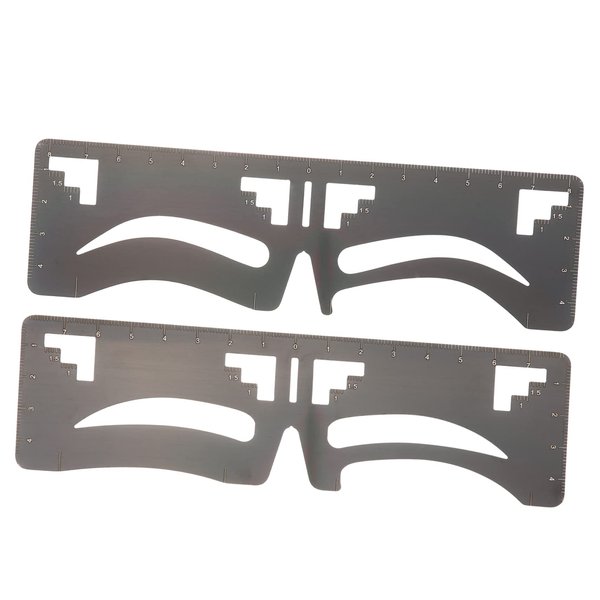 2pcs Eyebrow Ruler Eyebrow Shaping Stencil Eyebrow Stencil Eyebrow Shaping Template Eyebrow Guide Stencil Eyebrow Guide Ruler Eyebrow Guide Template Eyebrow Template