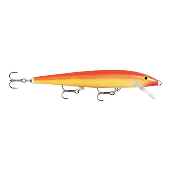 Rapala Original Floater 18 Fishing lure, 7-Inch, Gold Fluorescent Red