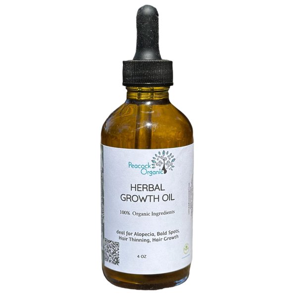 Herbal Hair Oil - Ayurvedic Herb Infused Hair Oil - Nourishing Herbs Hair Strengthens, 4 fl oz
