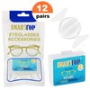 Clear Eyeglass Nose Pads - SMARTTOP Stick on 2.5mm Silicone Anti Slip Adhesive Eyewear Nose Pads Cushions for Eyeglasses Sunglasses Spectacles - 12 Pairs