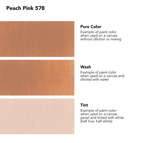 Daler Rowney System3 Peach Pink 59ml Acrylic Paint Tube - Acrylic Painting Supplies for Artists and Students - Artist Paint for Murals Canvas and More - Art Paint for All Skill Sets