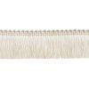 DÉCOPRO 1 1/2" Long (3.5cm) Basic Trim Collection Brush Fringe Trim (0150SB), Cream Ivory #A2 (Cream, Ivory, Off White) 5 Yards (15 ft/4.5m)