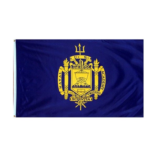 United States Naval Academy Polyester 3x5 Foot Flag USNA USN Midshipmen Navy MD