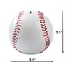 FORLONG Ceramic Piggy Bank for Boys,White Baseball Sports Coin Bank, Bedroom Decor Money Box-5.9 inch