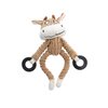 FOXHOLE Tough Plush Dog Toy Squeaky Toys for Puppies (Calf)