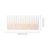 Beaupretty Wide Tooth Comb Tortoise Comb Hair Detangler No Handle Comb Acetate Pocket Hairdressing Comb for Thick Curly Wavy Wet Dry Hair White