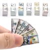 HOMICO 540 Pieces Dollhouse Miniatures Scene Model 100 Dollar Bills Mini Dollhouse Accessories, 6 Styles