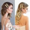 Aileam 20PCS Bridesmaid Hair Clips, Creaseless Glitter Hair Clips for Bride Women Girls, Perfect Bridal Hairstyle Accessories