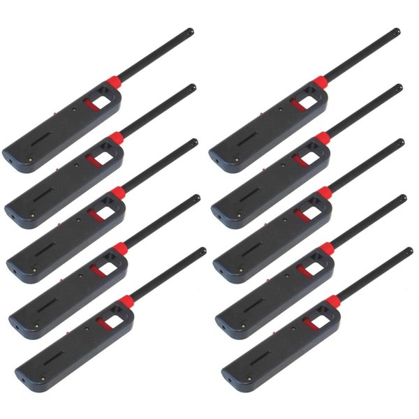 Makerstep 10 Pack Refillable Lighter for Kitchen Camping Grilling BBQ Home Adjustable Flame