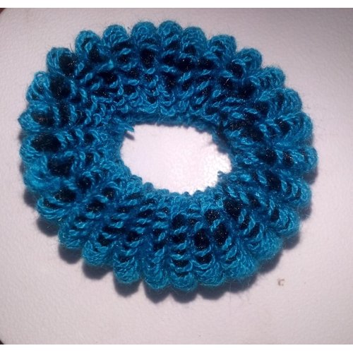 Handmade Cotton Elastic Hair Rubber Bands for Women and Girls Pine Green
