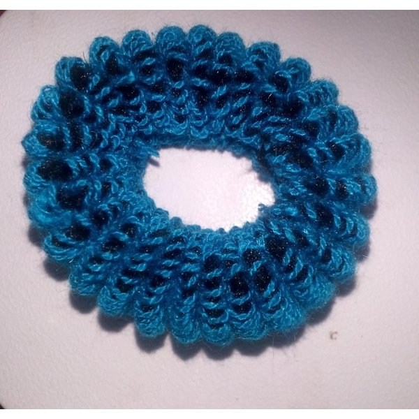 Handmade Cotton Elastic Hair Rubber Bands for Women and Girls Pine Green