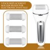 Qinyoung 9 Pcs Different Replacement Roller Head for Electric Callus Remover Feet Pedicure Kit Care Foot Roller Refills Extra Coarse Regular Coarse Fine Coarse Pedicure Tools for Dead Skin