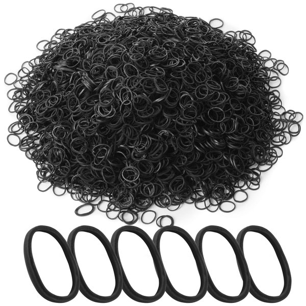 Mr. Pen- Rubber Bands for Hair, 2400 Pack, Black Rubber Bands, Hair Rubber Bands, Small Hair Ties, Small Rubber Bands for Hair, Elastic Hair Bands, Rubber Hair Ties, Hair Rubber Bands for Girls