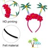 Hawaiian Party Headband Palm Tree Hair Hoop Flowers Head Boppers Headwear Tropical Party Decorations Aloha Luau Party Decor Floral Tree Hair Supplies Blossom Summer Hair Accessories for Adult Kids1PCS
