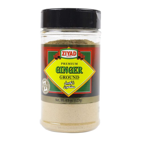 Ziyad Shaker Ground Ginger, Ready for Baharat, Drinks, Baking, No Additives, No Preservatives, 4.5oz