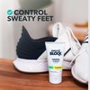 SweatBlock Antiperspirant Lotion for Hands & Feet - CLINICAL STRENGTH for Men & Women - Hyperhidrosis Aid to Stop Excessive Sweating - Reduces Foot Odor - Moisturizing w/ Aloe - Travel Size 1.69 fl oz
