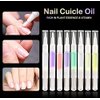 8PCS Cuticle Oil Pens,Cuticle Revitalizer Oil Pen with Soft Brush,Cuticle Oil Bulk for Nails Moist and Treatment,Nail Oil Manicure Repair The Cuticle,8 Kinds of Fruity Smell