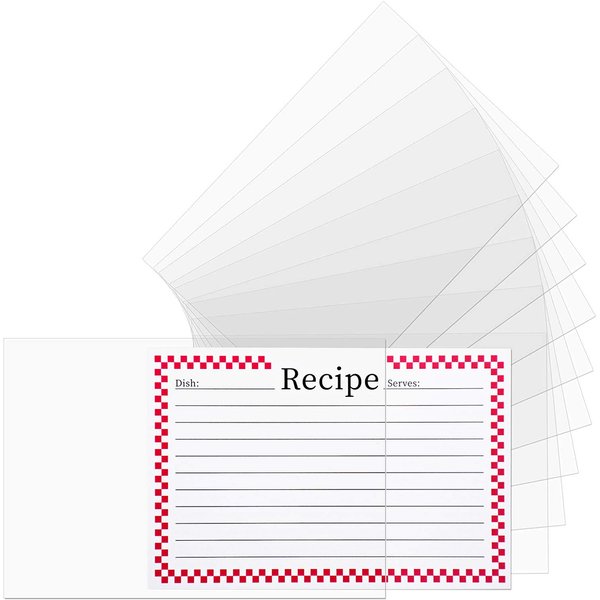 Vovoo 3x5 Recipe Card Protectors,100 Count,Recipe Card Covers,Index Card Sleeve