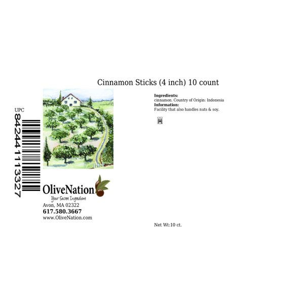 OliveNation 4 inch Cinnamon Sticks - 10 Count