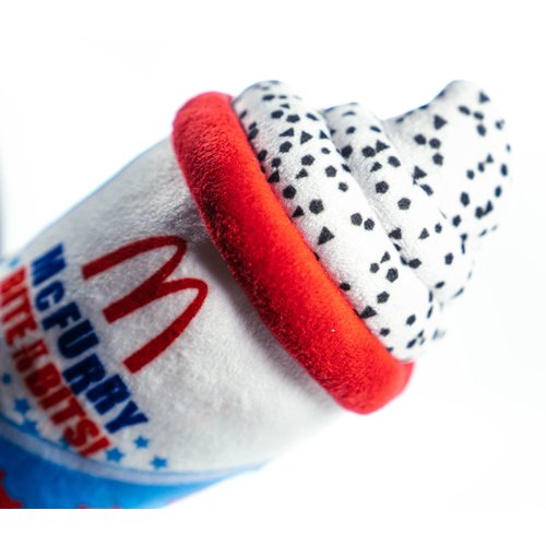 PAWzarre - McFurry Retro Shake Squeaky Plush Dog Toy- Parody Mc Donalds Mc Flurry Milk Shake Toy- Cookies N Cream- Fun Creative Dog Toy