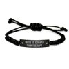 Game On Novelties Nice Chess, Chess is Cheaper Than Therapy., Reusable Black Rope Bracelet for Friends from