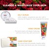 Spa Gifts for Women, Gift Set, Self Care Kit, Birthday Gifts, 5pc Rose Bath Sets Include Massage Oil, Bath Bomb, Salt Scrub, Soap, Hand Cream, Mothers Day Gifts for Mom