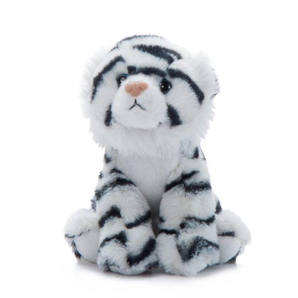 The Petting Zoo Tiger Stuffed Animal Plushie, Gifts for Kids, Wild Onez Babiez Zoo Animals, White Tiger Plush Toy 6 inches