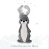GRRREEN Stuffed Animal Cat Toy | Arctic Collection | Feather Arctic Hare Toy for Indoor Cats | Cute Interactive Plush Toys for Swatting & Playing | Made of Eco-Friendly & Recycled Materials - Go Green